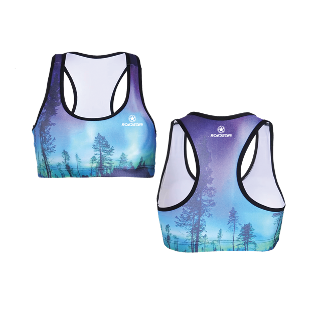 Sublimation &iacute;&thorn;r&oacute;ttabrj&oacute;stahaldara fyrir konur