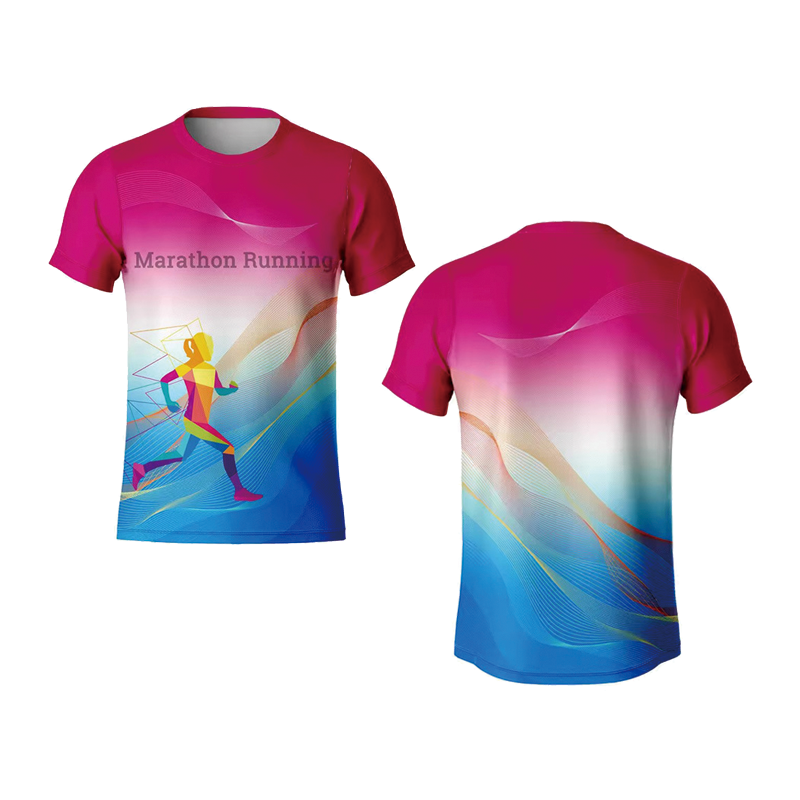 Aangepaste logo sublimatie sport T-shirt 