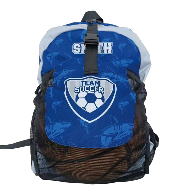 Disenyo ng Numero ng Custom na Logo ng Team Basketball Backpack Sublimation Outdoor Soccer Sports Football Bag